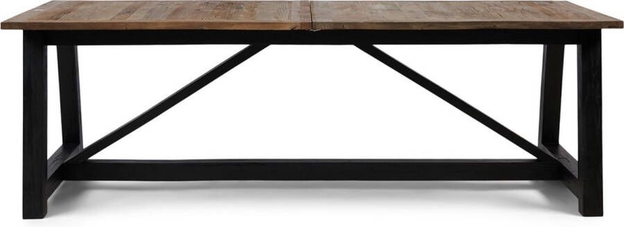Riviera Maison Eettafel Uitschuifbaar Hudson Dining Table extendable Zwart