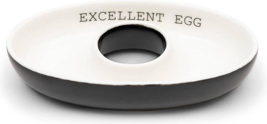 Riviera Maison Eierdop Eierhouder RM Excellent Egg Cup Zwart Wit