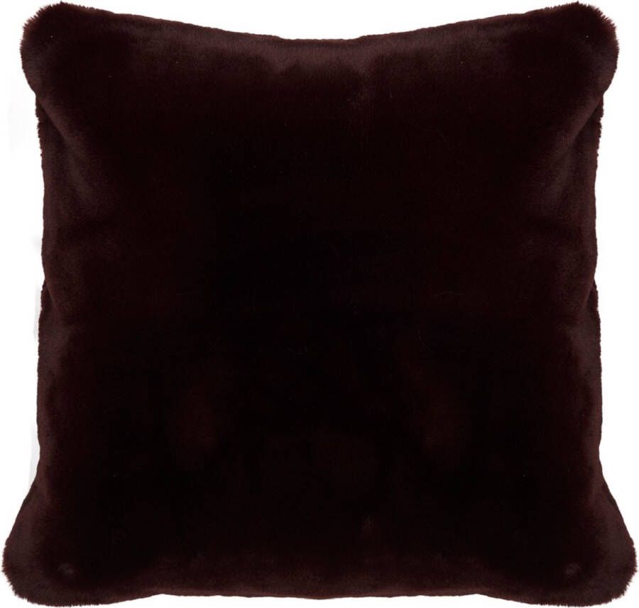Riviera Maison Faux Fur Pillow Cover d.red 50x50