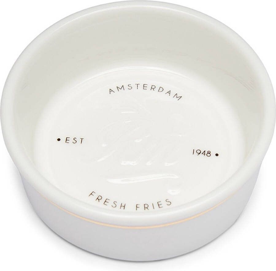 Riviera Maison Fresh Fries Sauce Bowl Sausschotel Porselein Wit