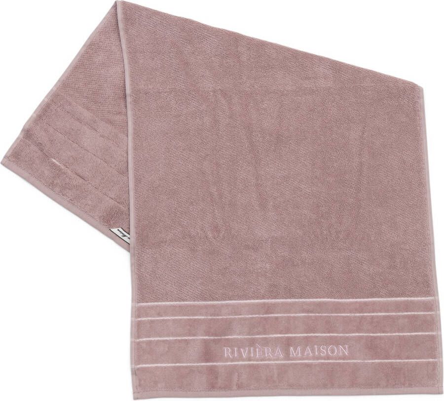 Riviera Maison Handdoeken 50x100 RM Elegant Towel Paars 1 Stuks
