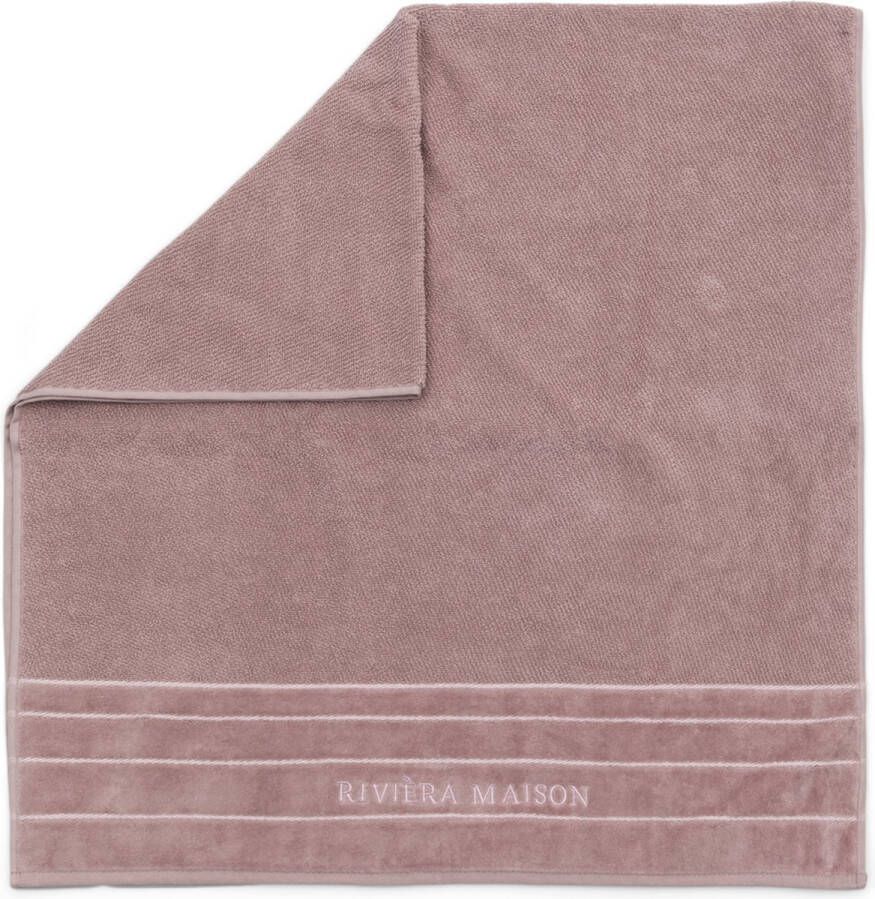 Riviera Maison Handdoeken 70x140 RM Elegant Towel Roze 1 Stuks