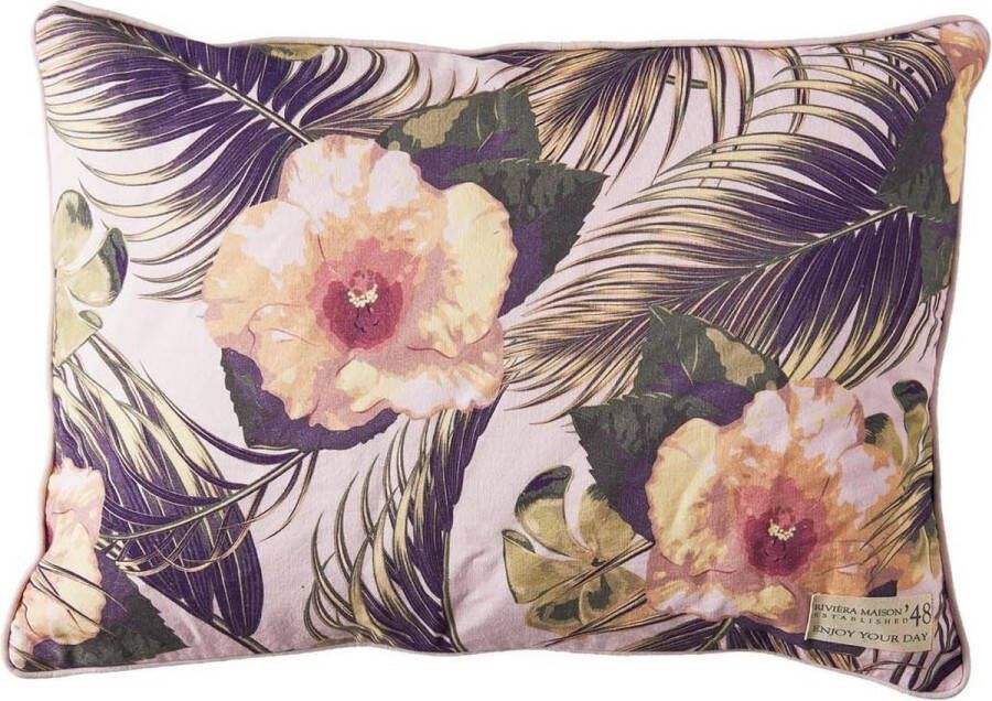Riviera Maison Hibiscus Bay Outdoor Pillow Cover Kussenhoes 65x45 cm Multi