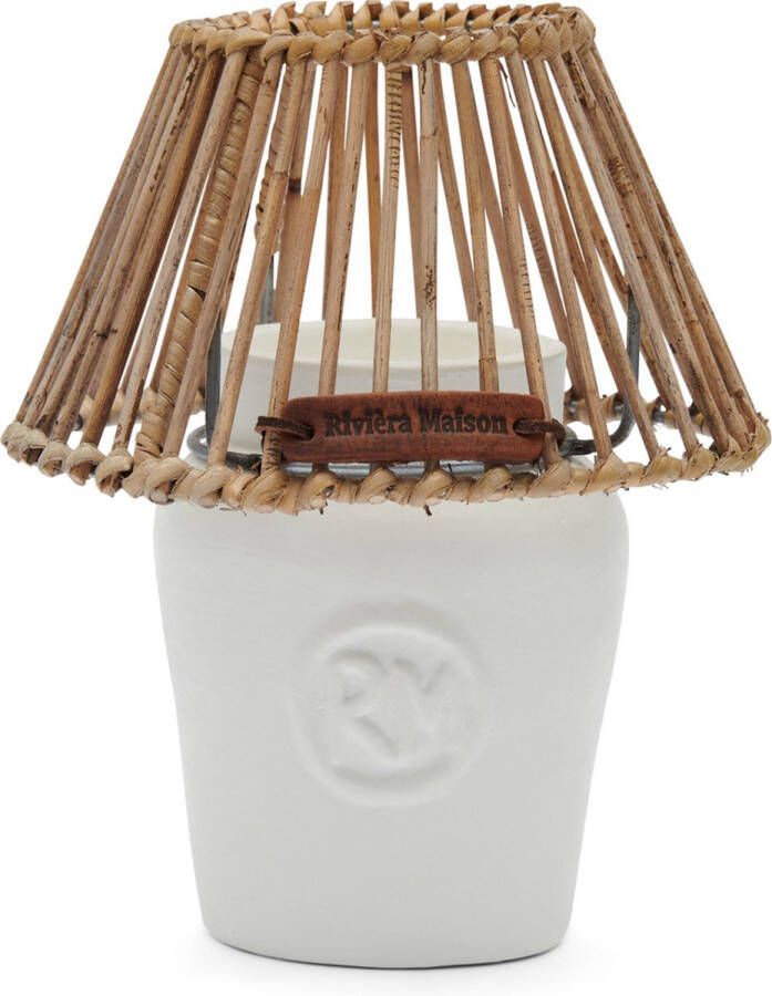 Rivièra Maison Riviera Maison RM Clay Candle Holder white (Ø) 18x (H) 21