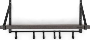 Riviera Maison Kapstok Urban Wall Organiser Wandkapstok Zwart