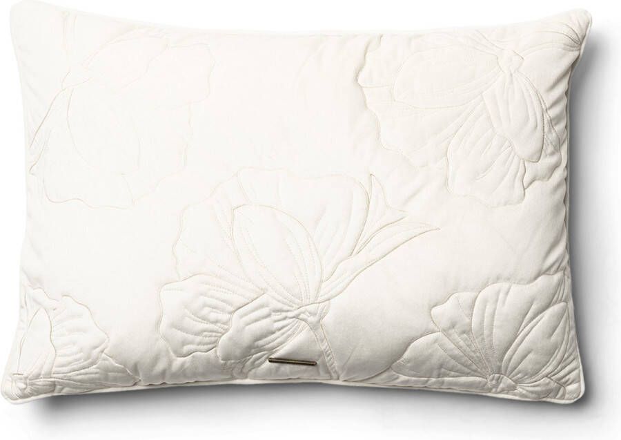 Riviera Maison Kussenhoes Kussensloop Sierkussen bloemenprint Flower Pillow Cover 65x45 Wit
