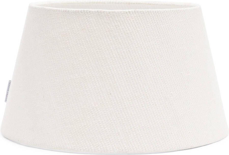 Riviera Maison Lampenkap Wit linnen dia 38 cm E27 Taper ovale lampenkap