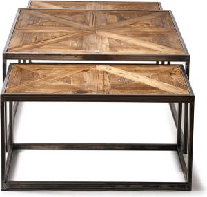 Rivièra Maison Riviera Maison Le Bar American Coffee Table S 3 80.0x80.0x45.0 cm
