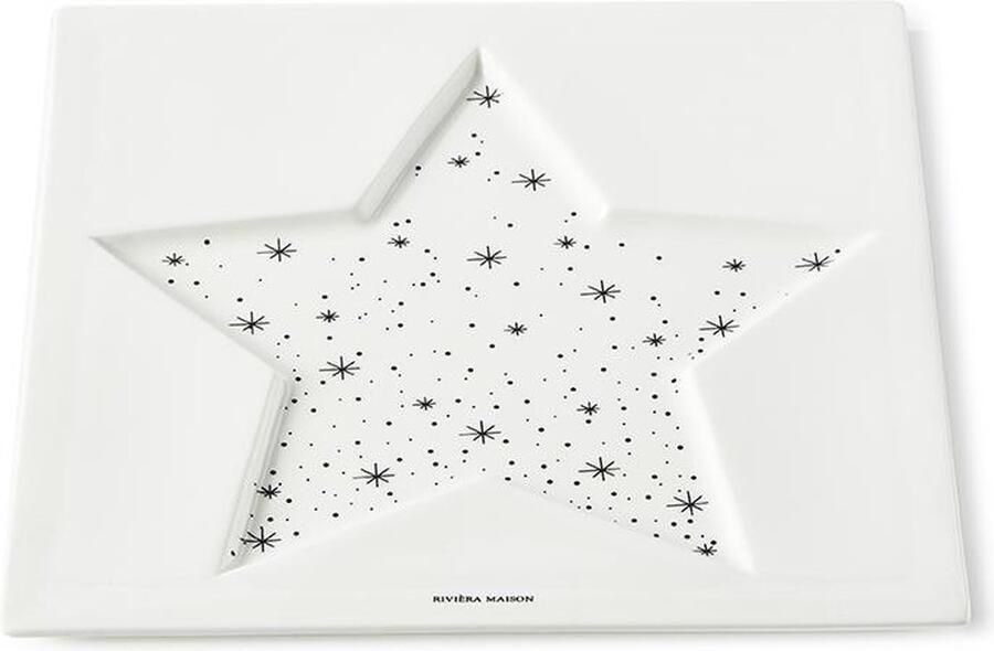 Riviera Maison Let It Snow Star Plate