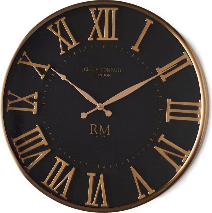 Rivièra Maison Wandklok London Clock Company 51cm Zwart