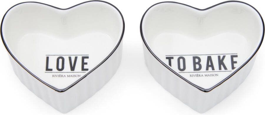 Riviera Maison Love To Bake Bowl 2 pcs