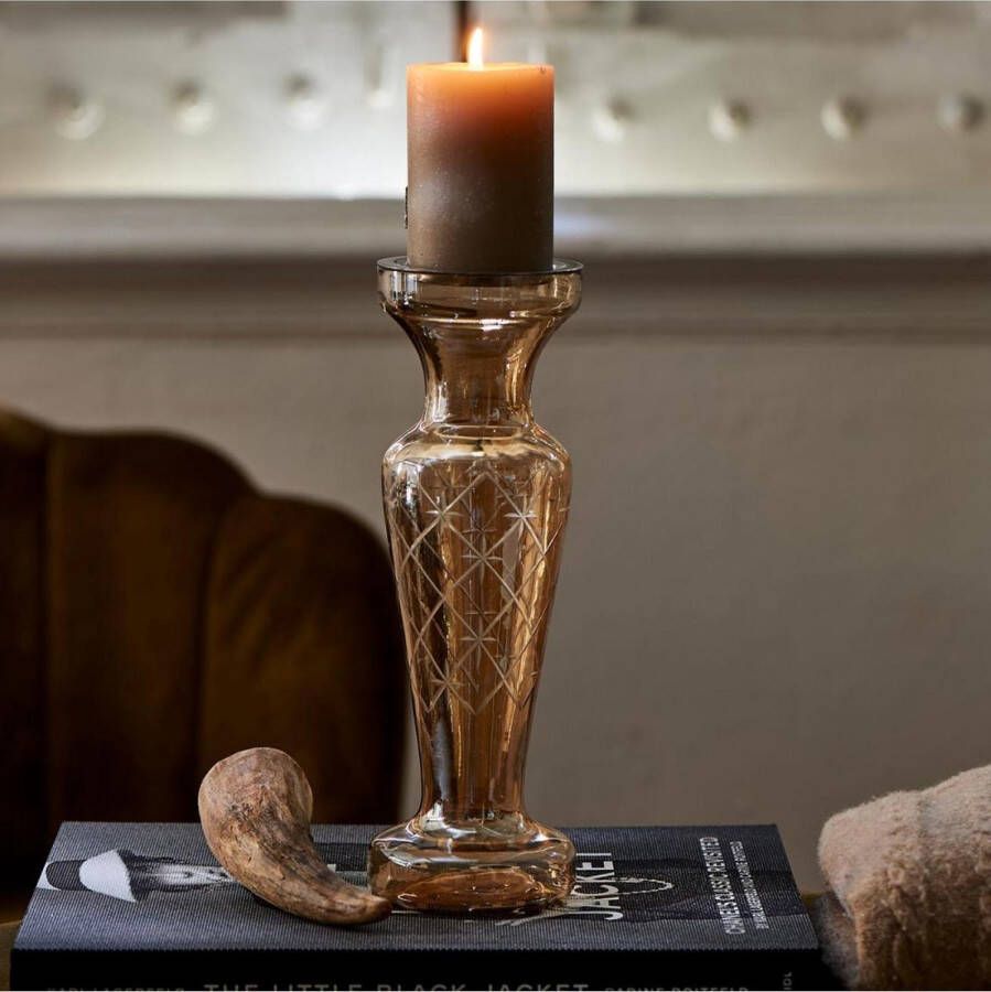 Riviera Maison Luxury Carved Candle Holder