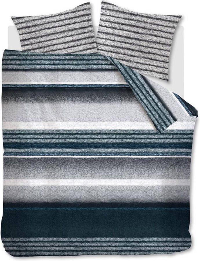 Riviera Maison Rivièra Maison Mohair Dekbedovertrek Lits-jumeaux 240x200 220 cm Blauw