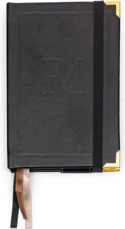 Riviera Maison Notebooks Monogram Moments A6 Notebook Zwart