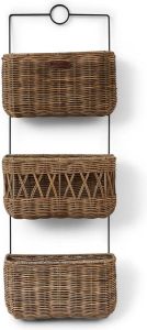 Riviera Maison Opbergmand Rustic Rattan Wall Rack Naturel