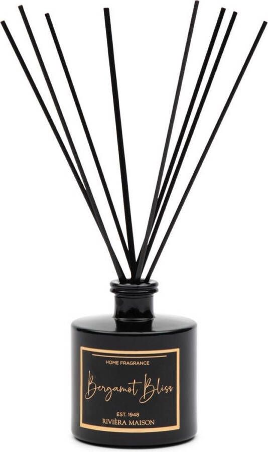 Riviera Maison Geurstokjes RM Bergamot Bliss Fragrance Sticks Zwart