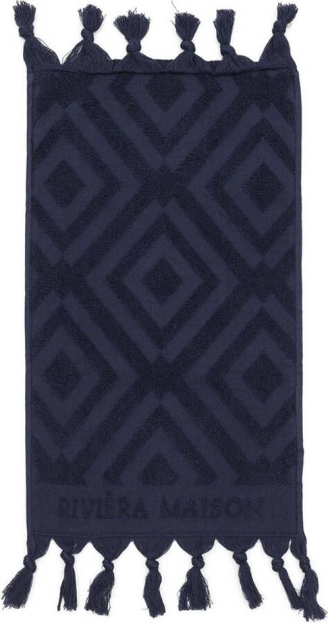 Rivièra Maison RM Chic Guest Towel Dark blue 50x30