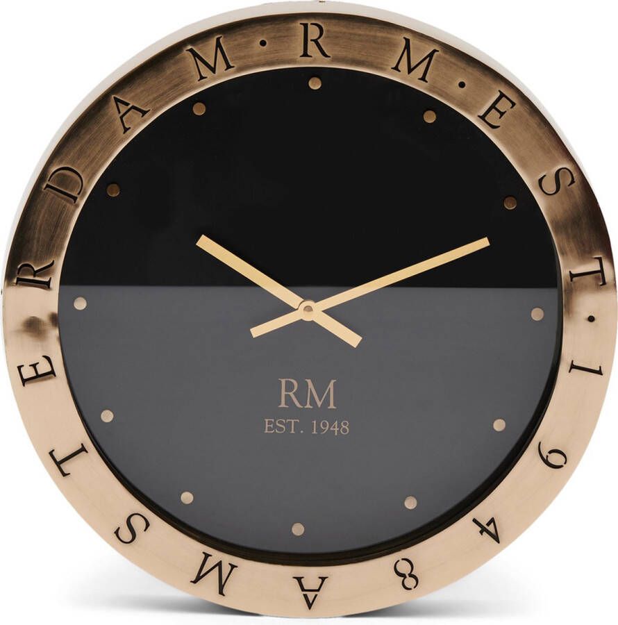 Riviera Maison Wandklok modern RM L'Hirondelle Clock Goud