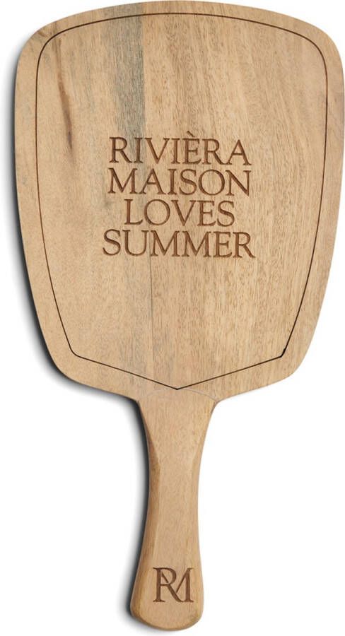Riviera Maison Serveerplank Dienblad van Mangohout RM Loves Summer Serving Board Bruin Mangohout