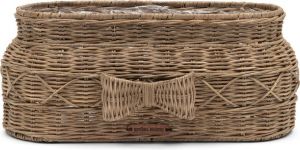 Riviera Maison Bloempot Voor Binnen Naturel Rustic Rattan Bow Planter Oval