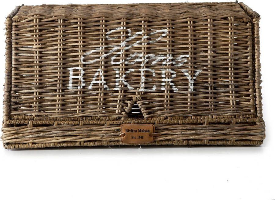 Riviera Maison Rivièra Maison Rustic Rattan Home Bakery Bread Box Manden en boxen Naturel Rattan