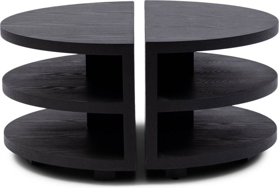 Riviera Maison Salontafel Savannah Coffee Table Set van 2 Stuks Zwart Essenfineer