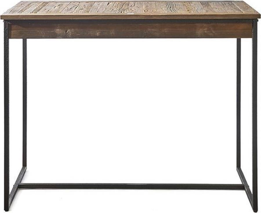 Riviera Maison Shelter Island Bar Table 140x70cm Eettafel Iepenhout Ijzer Bruin Zwart