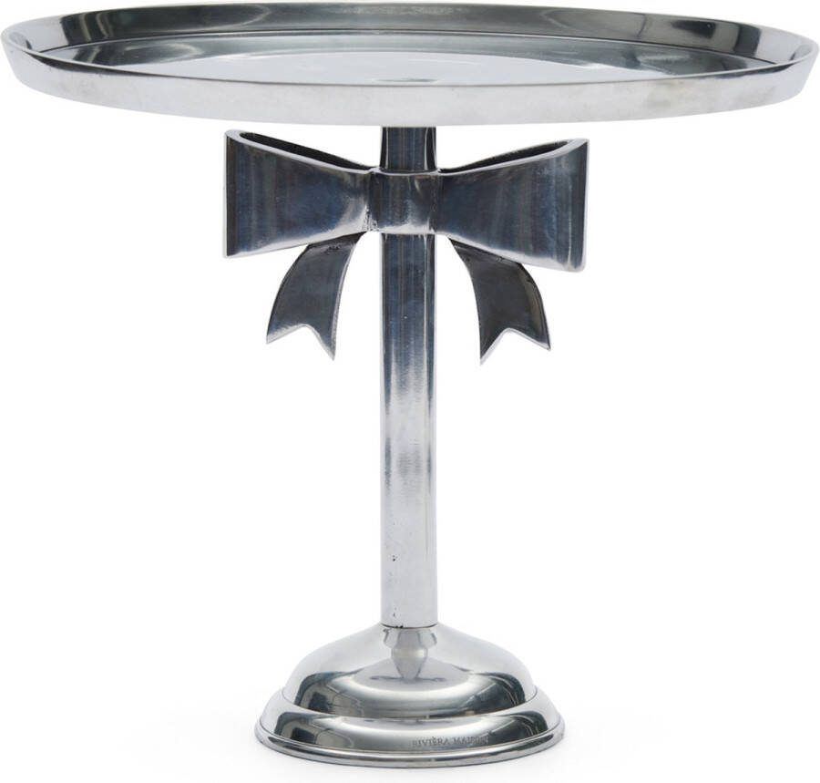 Riviera Maison Taartplateau Etagere Classic Bow Cake Stand L Zilver