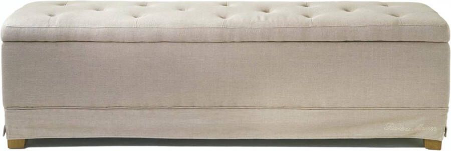 Riviera Maison Opbergbank 160x40 The Club Bench Opbergbankje Naturel