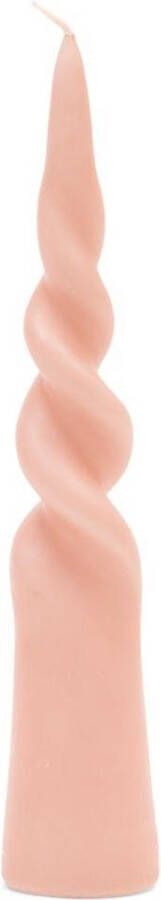 Riviera Maison Twisted Cone Candle pink H25
