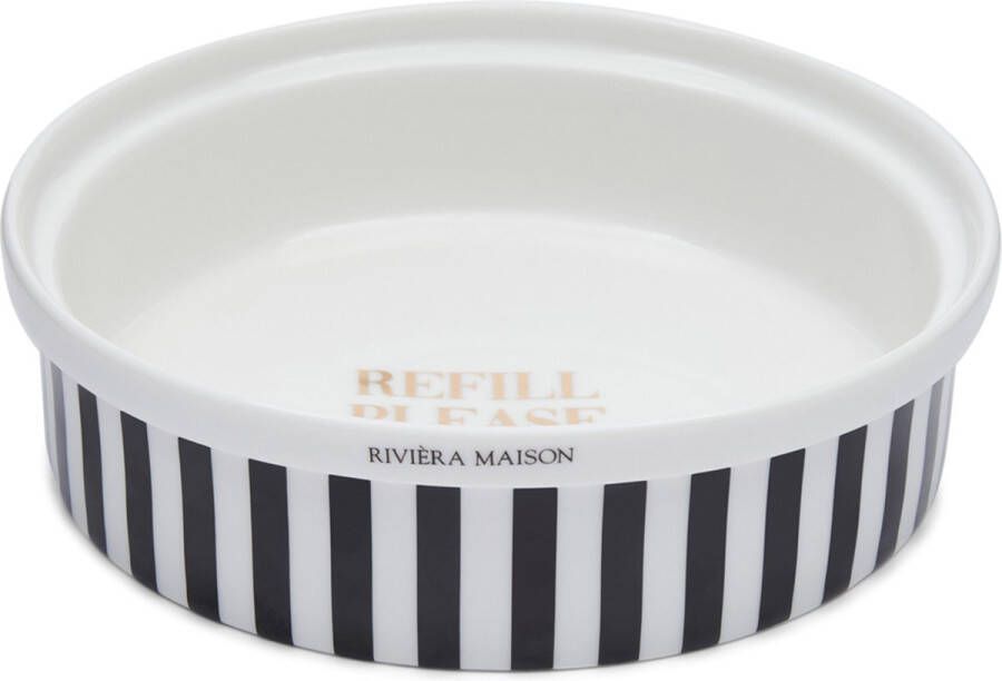 Riviera Maison honden katten drinkbak Refill Please Cat & Dog Bowl S (Ø 15.5x4 5 cm)