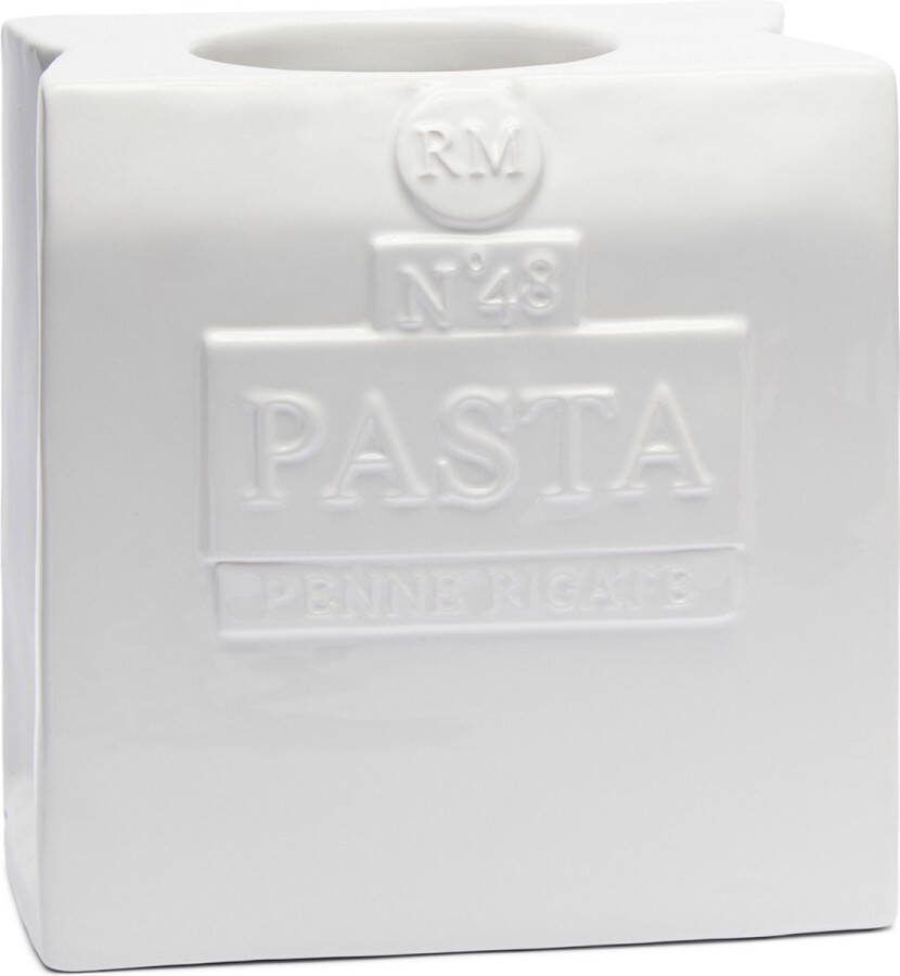 Riviera Maison Voorraadpot met deksel Vershoudpot Pasta Storage Jar Wit Porselein