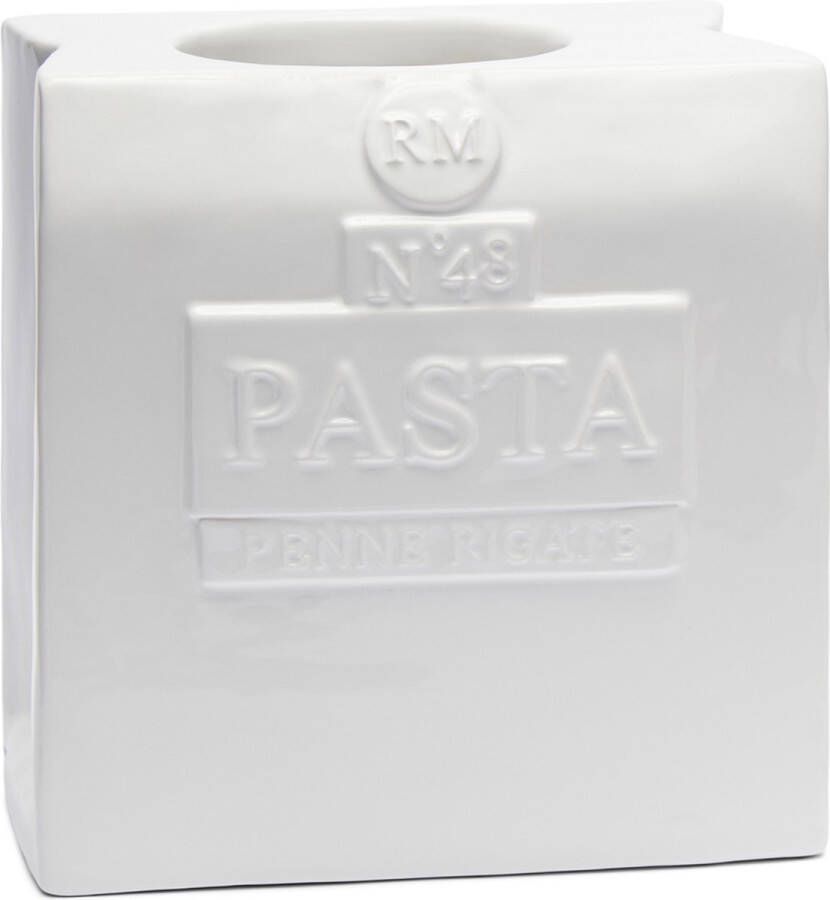 Riviera Maison Voorraadpot met deksel Vershoudpot Pasta Storage Jar Wit Porselein