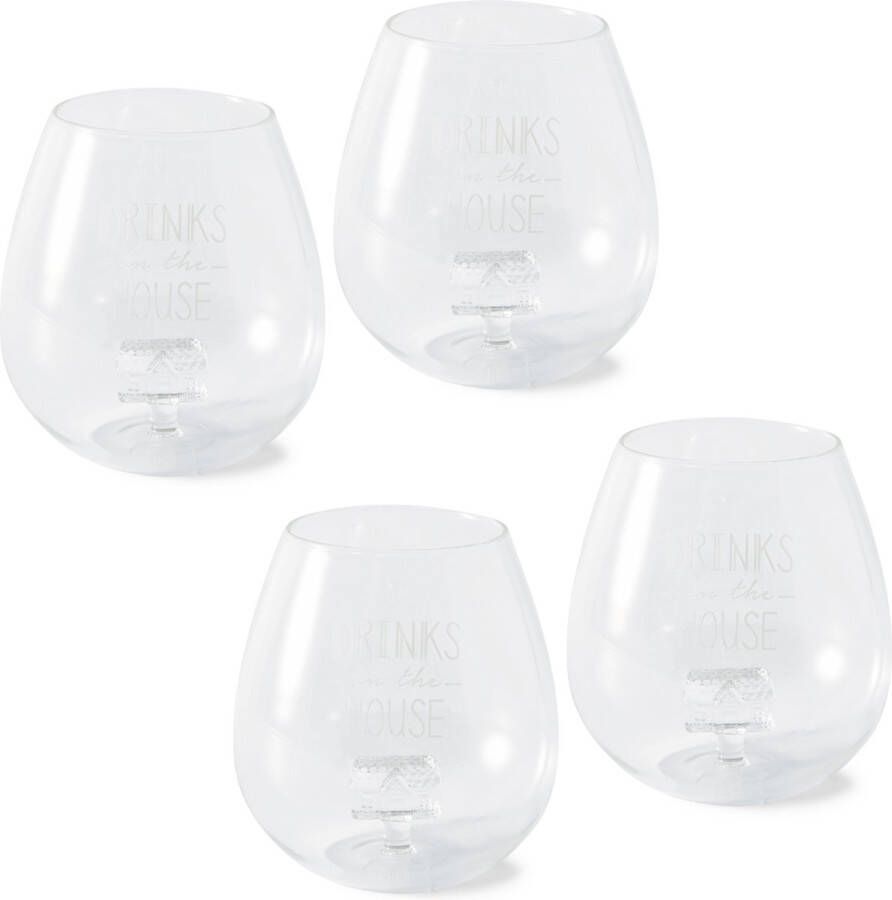 Rivièra Maison Riviera Maison Waterglazen Drinks On The House 610 ml 4 stuks