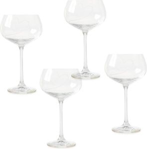 Riviera Maison Wijnglazen Witte Wijn With Love White Wine Glass 550ML Set van 4 Stuks