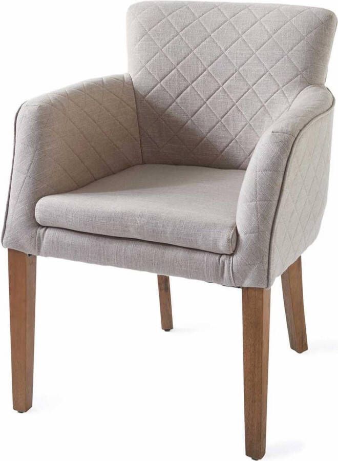 Riviera Maison Eetkamerstoel Met Armleuning Waverly Dining Armchair Linnen Flax Naturel