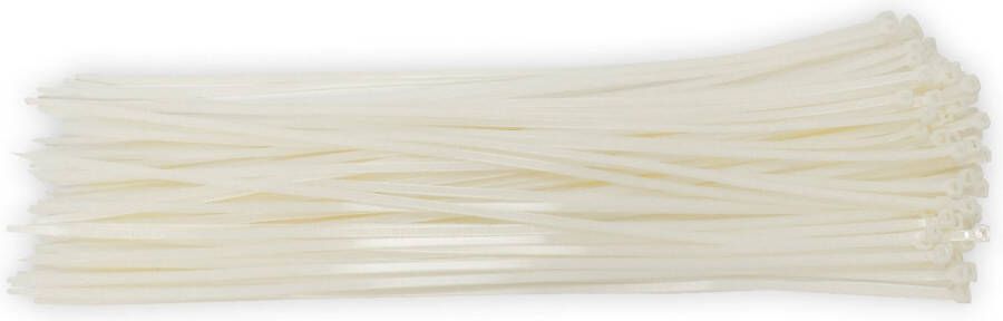 RL Sales Kabelbinders 4 8 x 430 mm wit zak 100 stuks Tiewraps Binders