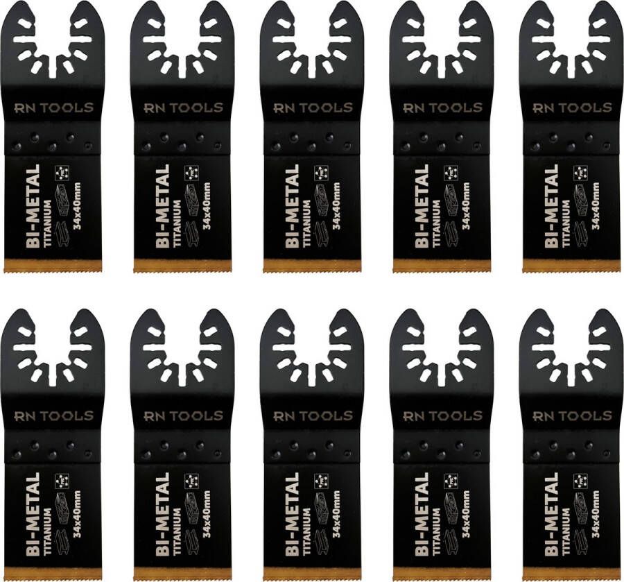 RNtools zaagbladen Multi Material Bi-Metal 10 stuks geschikt voor de oscillerende Multitool (Fein)