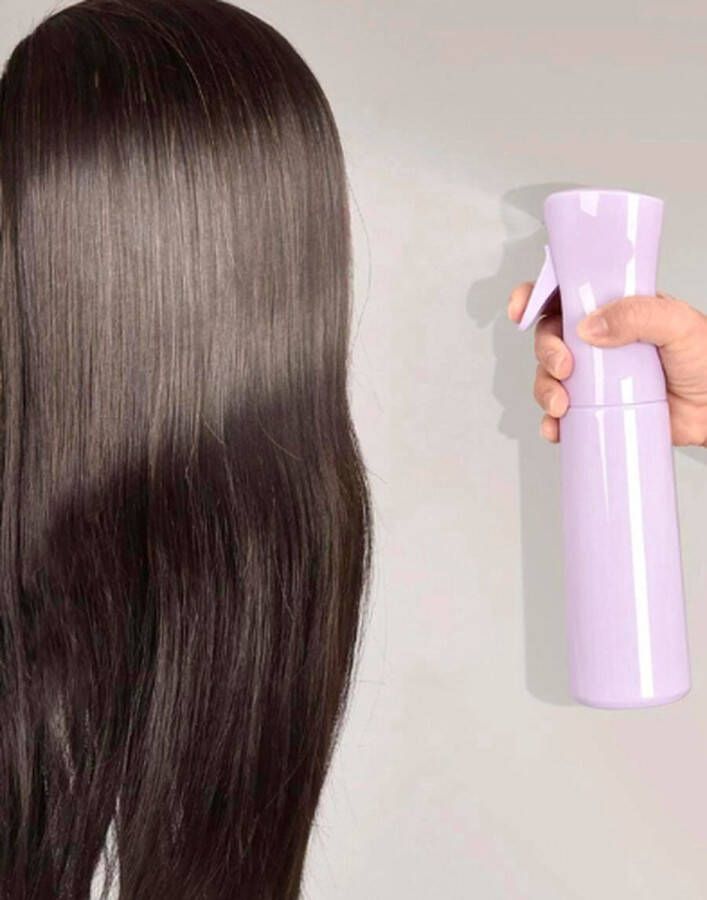 RNZV Mist Spray Bottle PRO 300ml Luxe Haarspray -Motivatie- nieuw design professionele Mist Verstuiver Haar Kappersspuit Waterspuit Verstuiver Waterspuit Haar PAARS