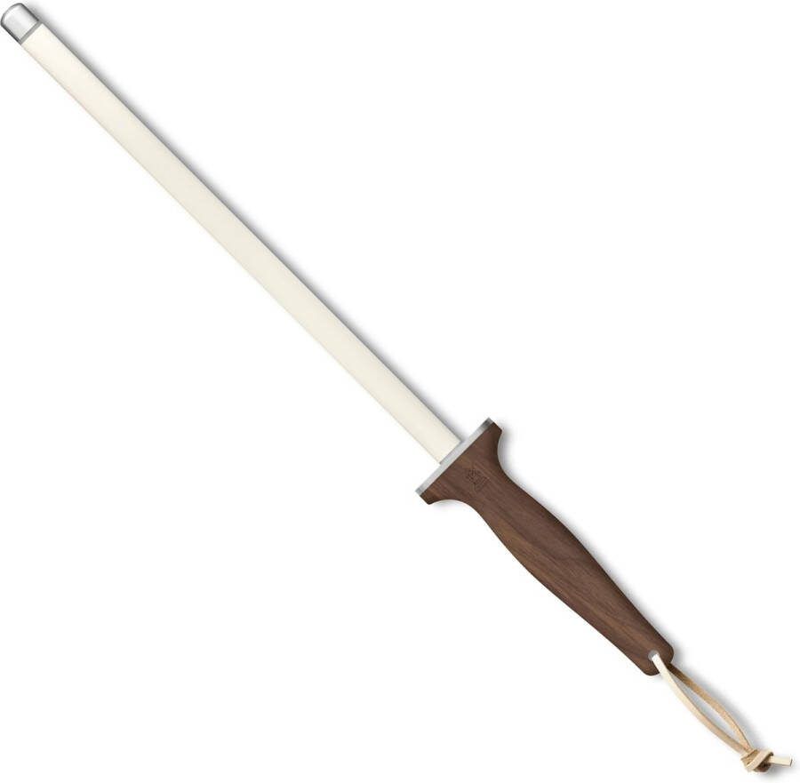 Robert Herder Aanzetstaal Keramisch Korrel 600 Lengte 31 cm Corundin Heft Walnotenhout