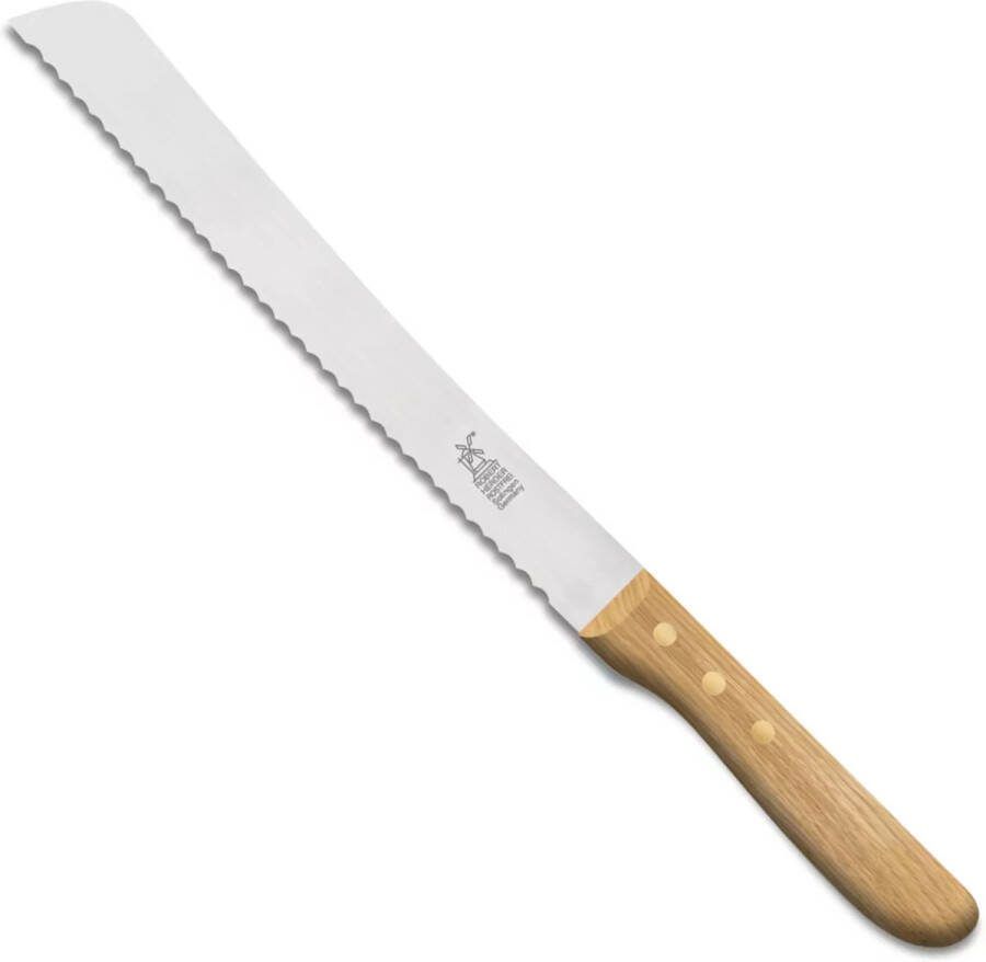 Robert Herder Broodmes RVS met Golf Lemmet 22 cm Heft Eikenhout