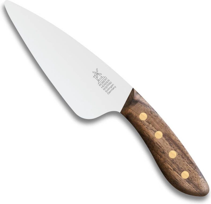 Robert Herder Fileermes SeaKnives Edwin Vinke's Speciaal RVS Lemmet 135 mm Heft Walnotenhout