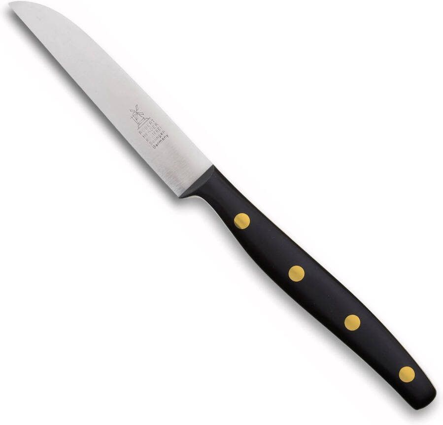 Robert Herder K1 Schilmes Groentemes RVS Recht Lemmet 9 cm Heft POM Zwart