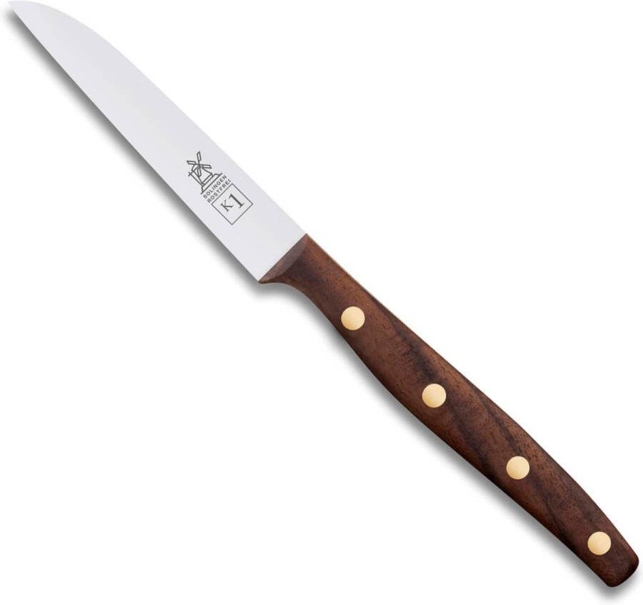 Robert Herder K1 Schilmes Groentemes RVS Recht Lemmet 9 cm Heft Walnotenhout