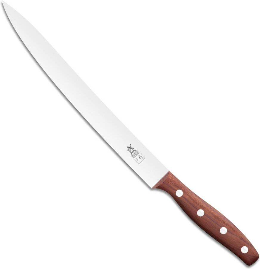 Robert Herder K6 Vleesmes Fileermes RVS Spits Lemmet 23 cm Heft Pruimenhout