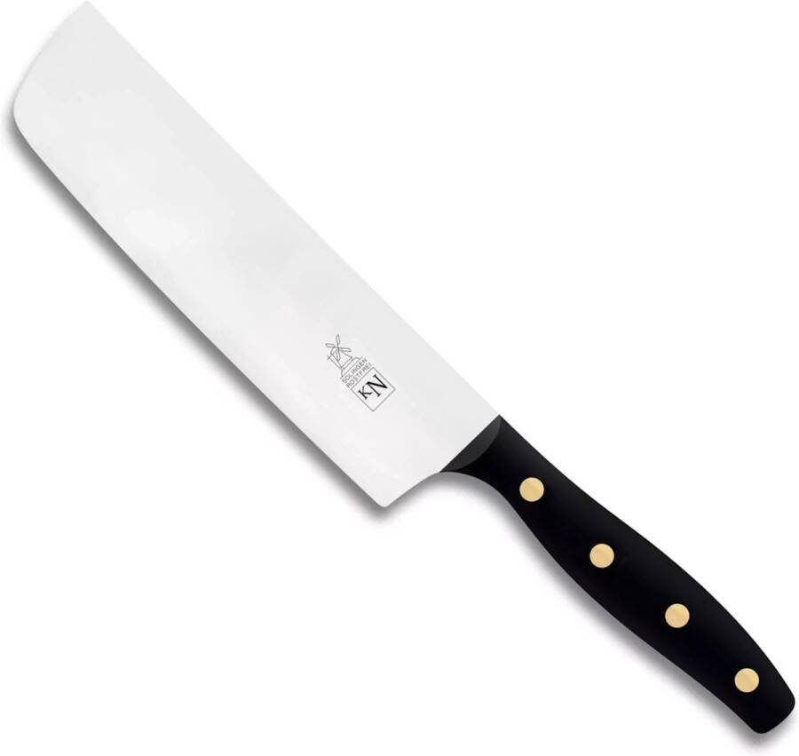 Robert Herder KN Nakiri Groentemes 60HRC RVS Lemmet 18 cm Heft POM Zwart