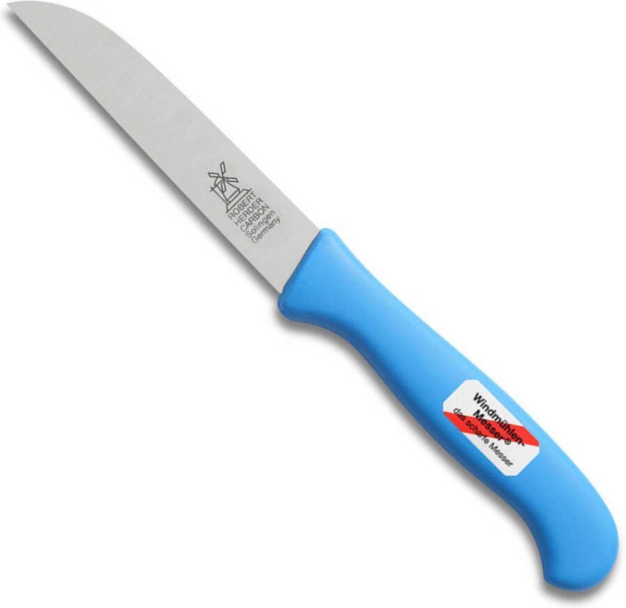 Robert Herder Molenmes Klassieker Groot Groentemes Carbonstaal Lemmet 104 mm Kunststof Heft Blauw