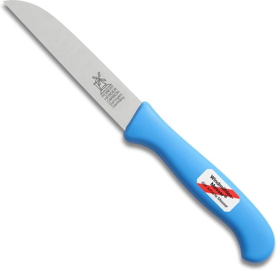 Robert Herder Molenmes Klassieker Groot Groentemes RVS Lemmet 104 mm Kunststof Heft Blauw