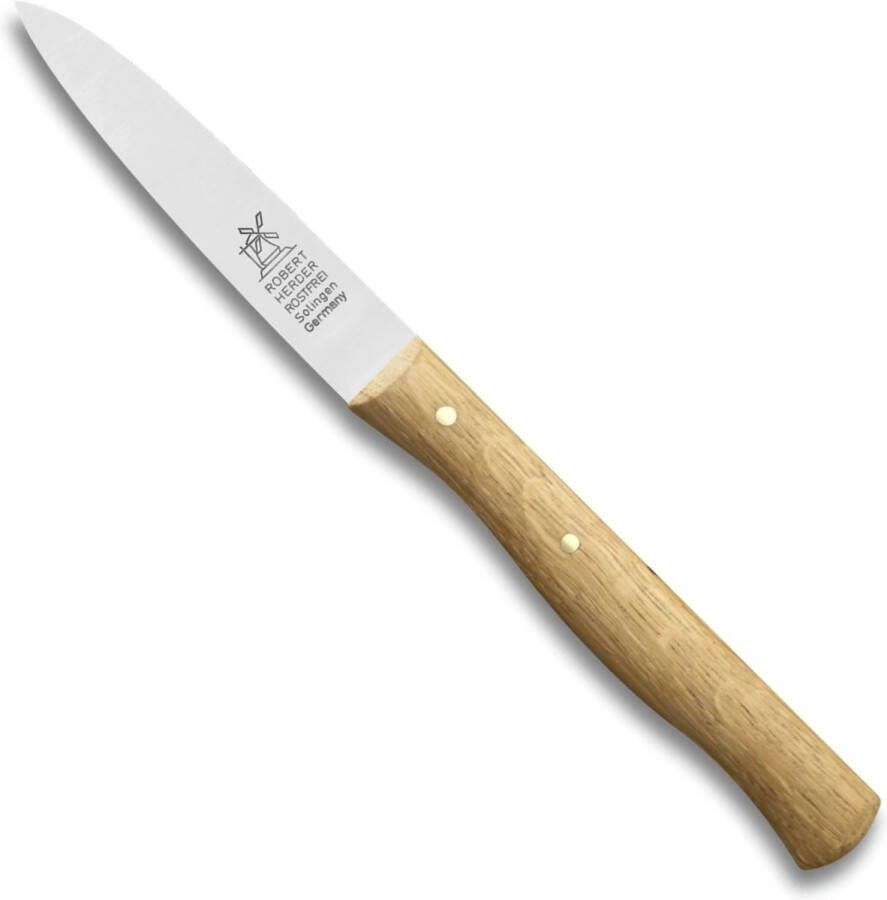 Robert Herder Molenmes Officemes RVS Middenspits- Lemmet 85 mm Heft Eikenhout