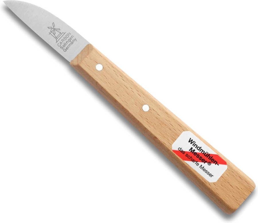 Robert Herder Molenmes Tuinbouwmesje Bloemenmesje Carbonstaal Lemmet 46 mm Kort Heft Beukenhout